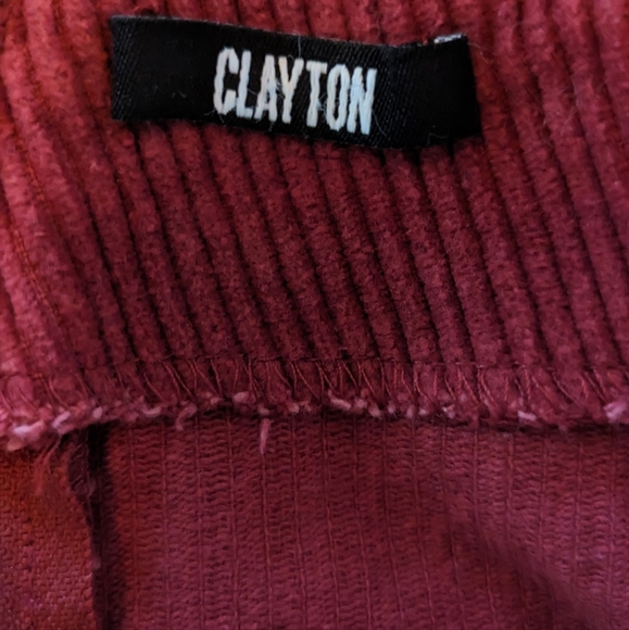 Clayton - Quinn skirt in Burgundy, size XS - Picture 7 of 10